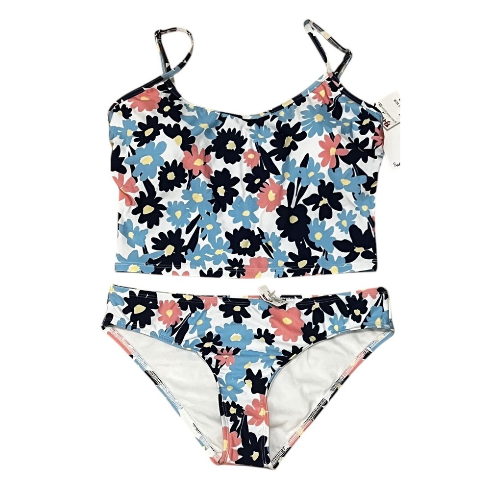 NWT SPLENDID 2 Piece Woman's Room To Bloom Hileg Set Sz M Blue‎ Sz M -#SP82261M